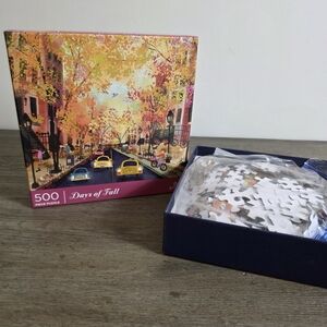 Days of Fall - 500 Piece Jigsaw Puzzle by Galison